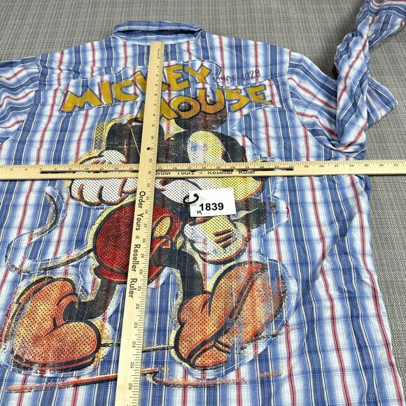 Disney Store Exclusive Shirt XXL Western Large Mickey Mouse Graphic Pearl Snap - Picture 6 of 9